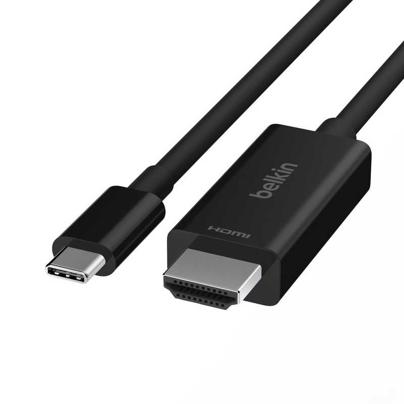 BELKIN　USB-C to HDMI 2.1 ケーブル ［2m /HDMITypeC /スタンダードタイプ］　AVC012bt2MBK