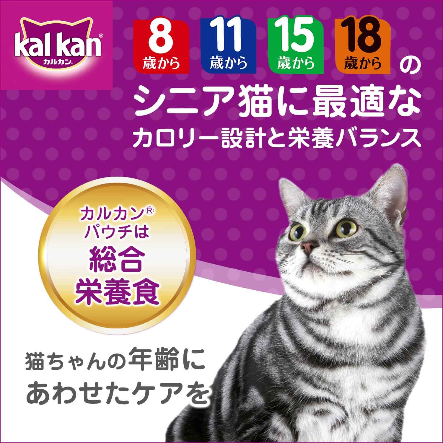 カルカン パウチ 15歳から 味わいチキン キャットフード チキン 高齢猫用 70g×160袋 (ケース販売)