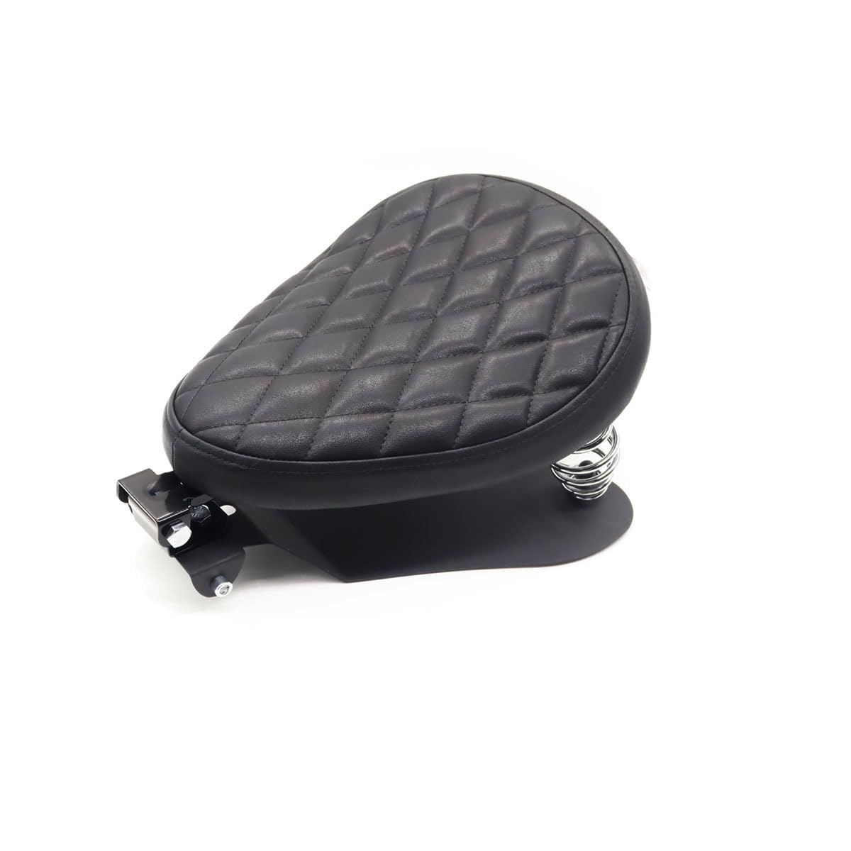 JPMODAO バイク シートカバー スポーツスターXL1200 883 48チョッパーボバーシートカスタム用スプリングブラケットキット付きリッチチョイスブラックレザーソロシート (ひし形) JPMODAO バイク シートカバー スポーツスターXL1200 883 48チョッパーボバーシートカスタム用スプリングブラケットキット付きリッチチョイスブラックレザーソロシート (ひし形)