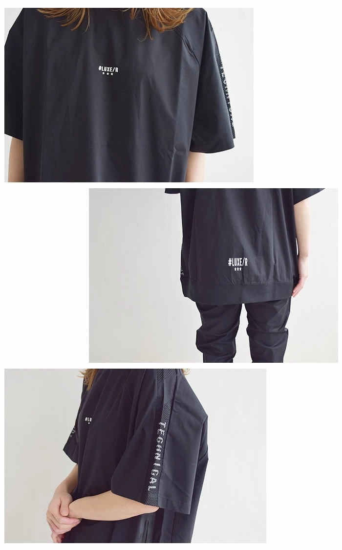 【2025春夏新作】 ラグジュ ゴルフ LUXE/R トップス 半袖 Tシャツ 撥水 はっ水 ストレッチ ナイロン サイドポケット 切り替え ミニモック 46001 【2025春夏新作】 ラグジュ ゴルフ LUXE/R トップス 半袖 Tシャツ 撥水 はっ水 ストレッチ ナイロン サイドポケット 切り替え ミニモック 46001