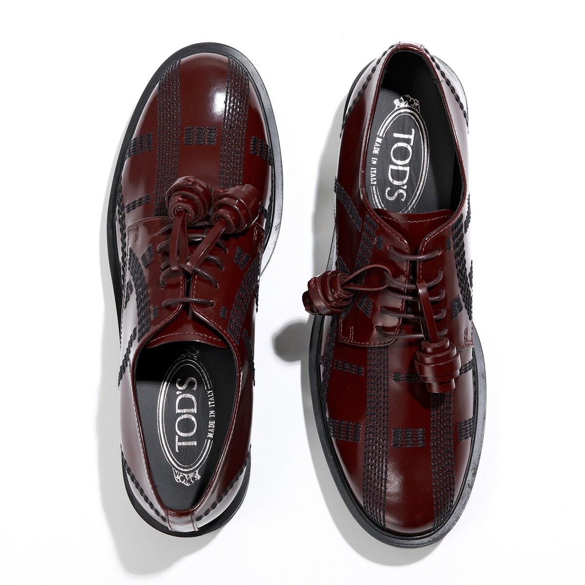 TODS トッズ ドレスシューズ XXW0XM0R920SSP レディース レザーシューズ レースアップ エナメル タッセル ロゴ 革靴 R805 TODS トッズ ドレスシューズ XXW0XM0R920SSP レディース レザーシューズ レースアップ エナメル タッセル ロゴ 革靴 R805