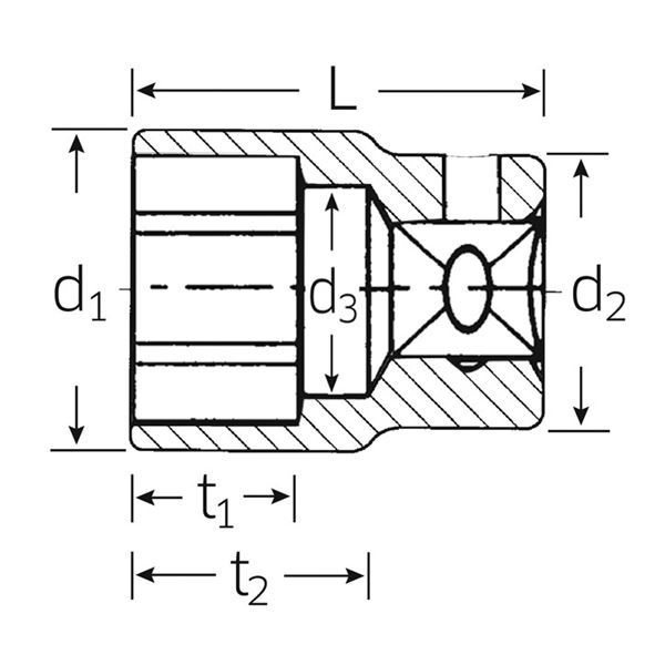 STAHLWILLE(スタビレー) 52-28 (1/2SQ)ソケット (6角) (03030028) STAHLWILLE(スタビレー) 52-28 (1/2SQ)ソケット (6角) (03030028)