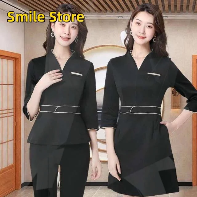 レディース おしゃれ 美容 制服 セットアップ 半袖 歯科衛生士 ワンピース ネイル ユニフォーム 女性 スーツ ジャケット サロン 送料無料 七分袖 エステサロン 通勤