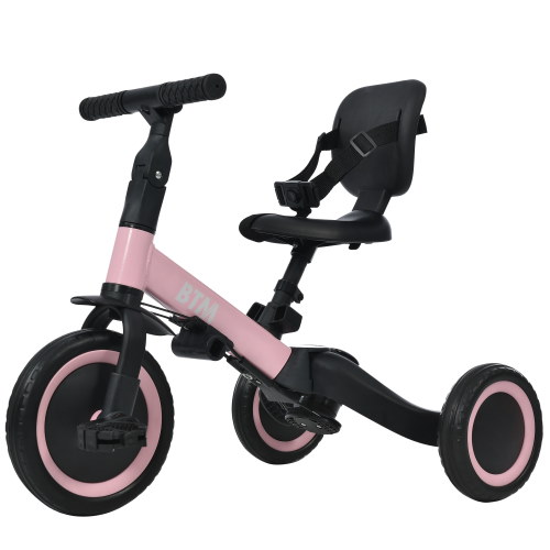 Qoo10] 三輪車 足けりバイク 一台4役 ベビーカ