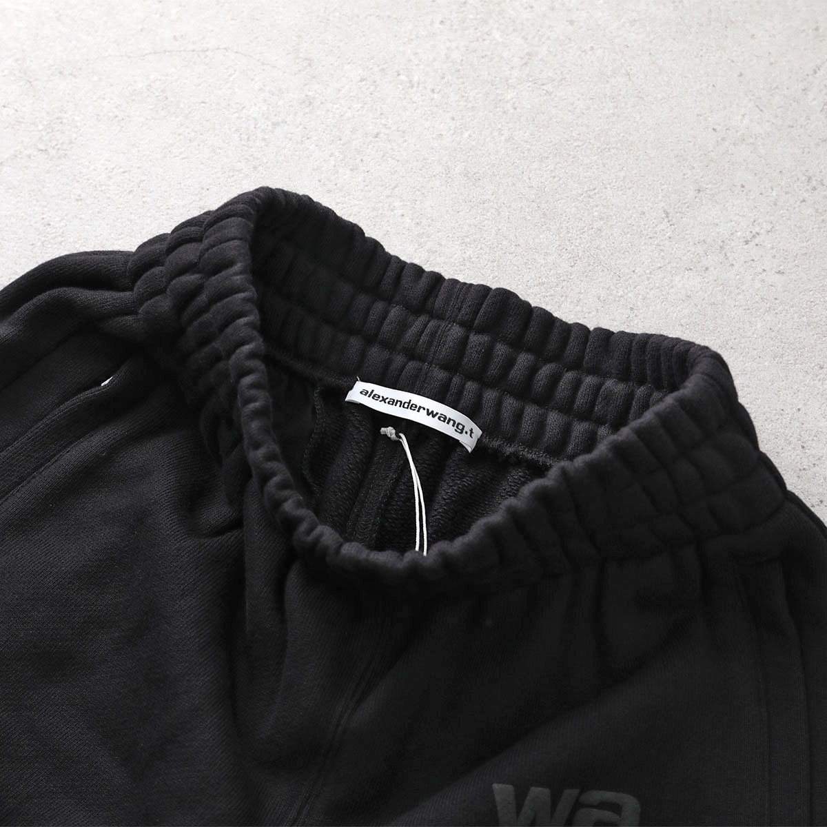 ALEXANDER WANG アレキサンダーワン スウェットパンツ 4CC3244399 レディース コットン パフロゴ BLACK