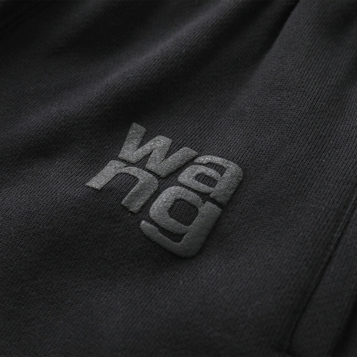 ALEXANDER WANG アレキサンダーワン スウェットパンツ 4CC3244399 レディース コットン パフロゴ BLACK