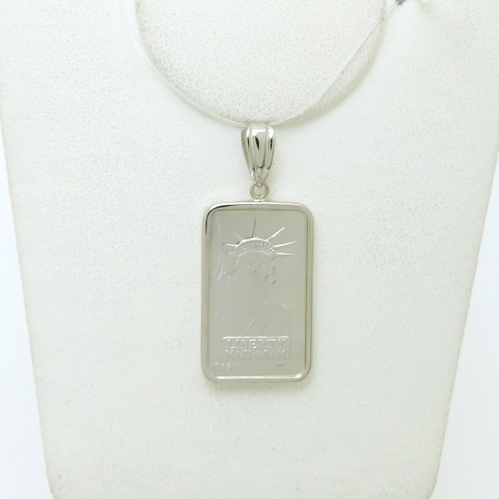 Pt999.5 5g インゴット トップ リバティ 自由の女神 Pt999プラチナxPt900プラチナ レディース/79065【中古】 Pt999.5 5g インゴット トップ リバティ 自由の女神 Pt999プラチナxPt900プラチナ レディース/79065【中古】