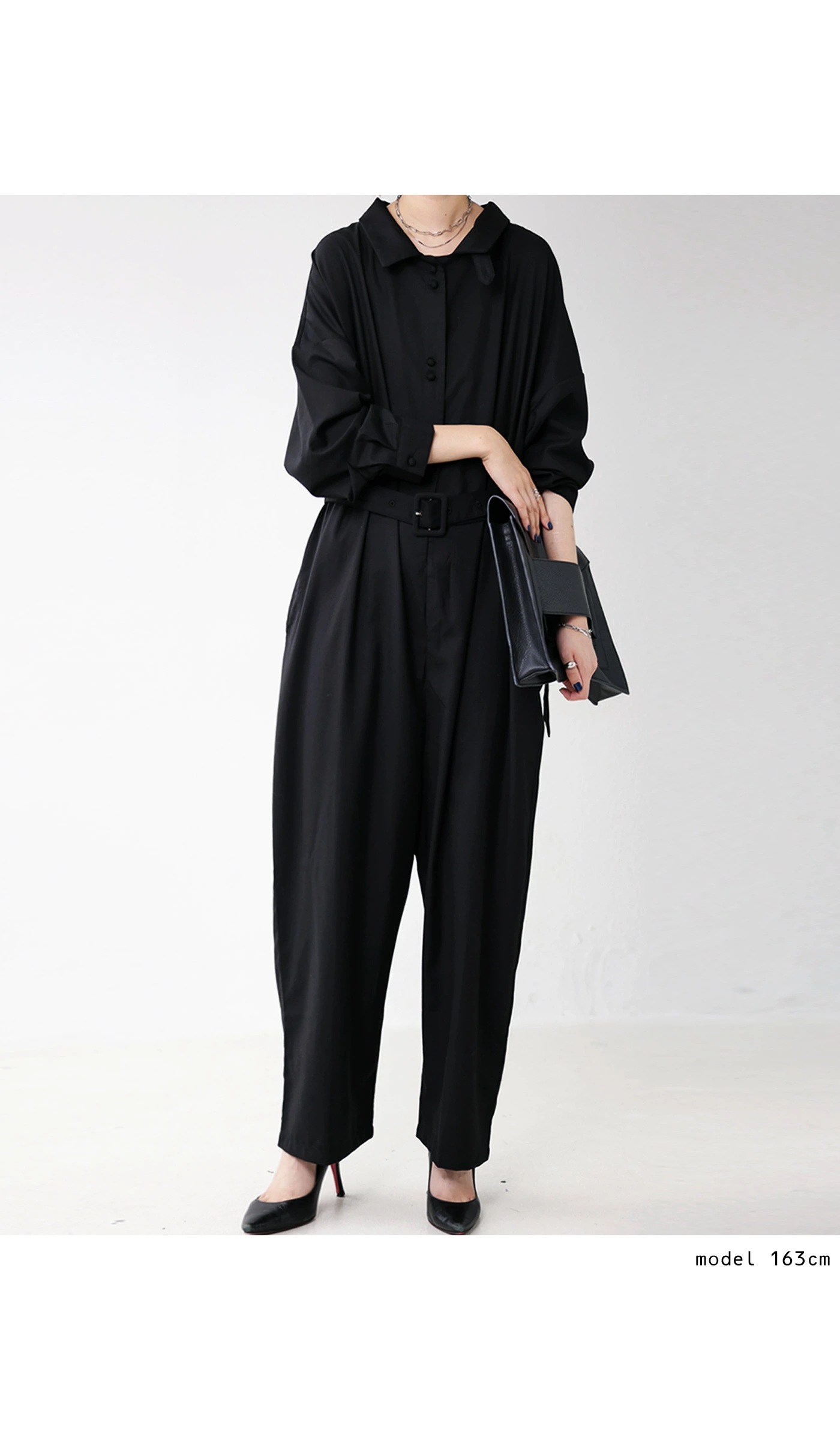 オールインワン サロペット レディース 長袖 上品 送料無料・再販メール便不可