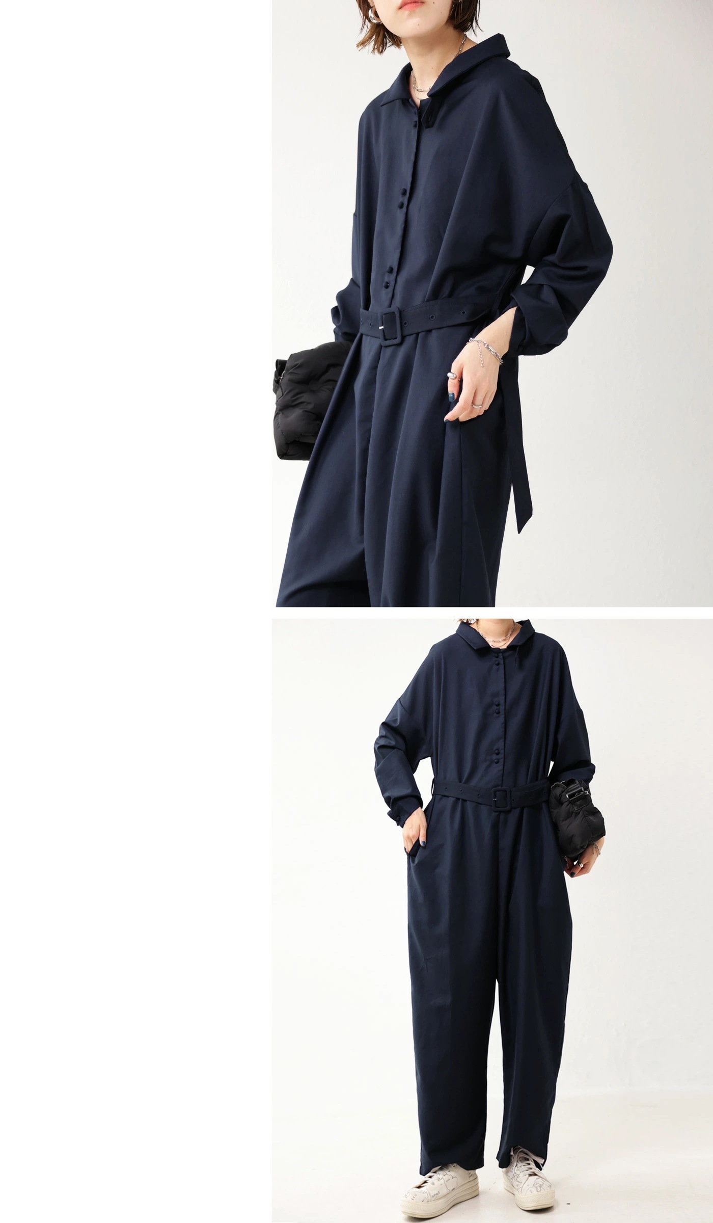 オールインワン サロペット レディース 長袖 上品 送料無料・再販メール便不可