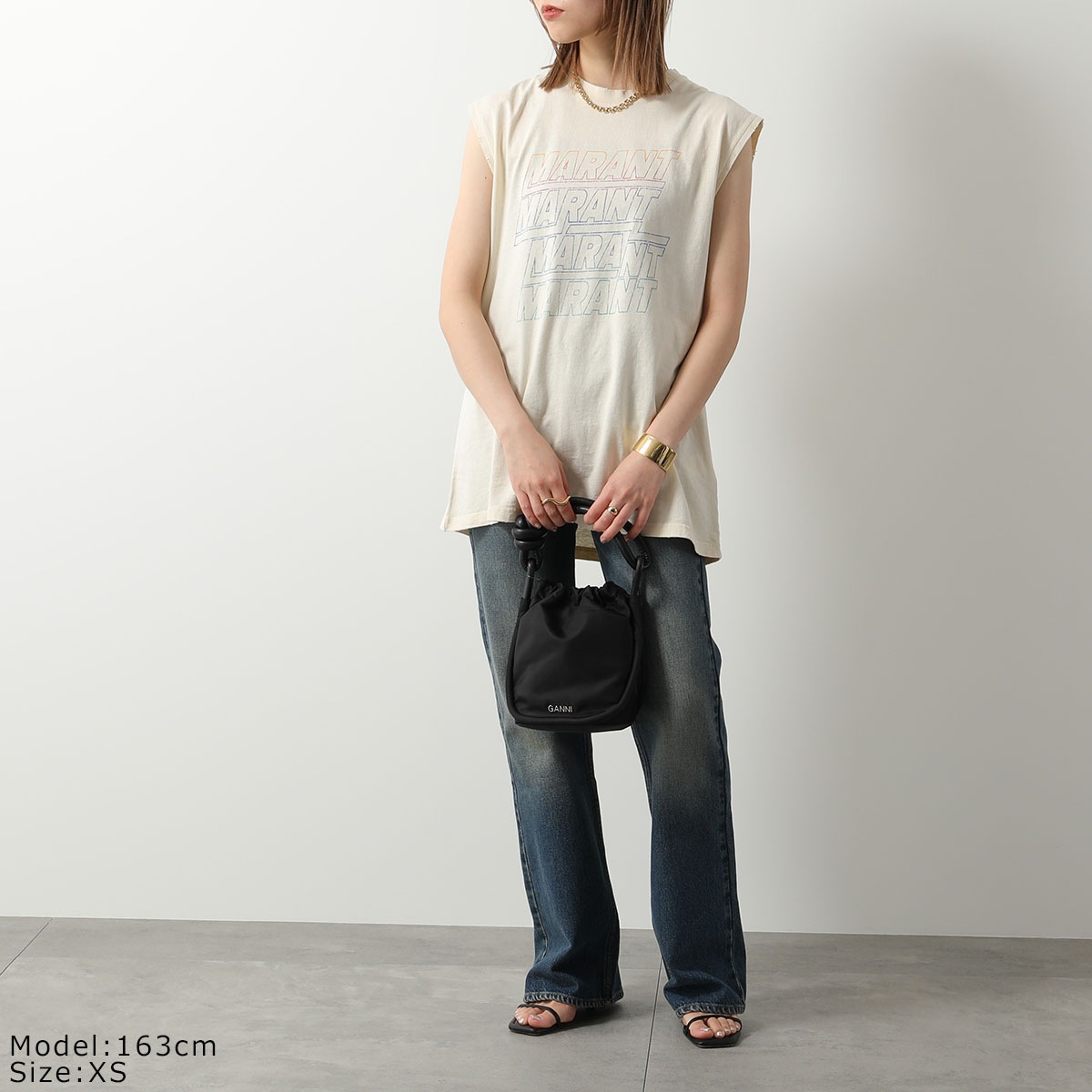 ISABEL MARANT イザベルマラン タンクトップ YVAN TS0088HB B1N09H レディース オーバーサイズ ノースリーブ ロゴT クルーネック 23EC/ECRU ISABEL MARANT イザベルマラン タンクトップ YVAN TS0088HB B1N09H レディース オーバーサイズ ノースリーブ ロゴT クルーネック 23EC/ECRU