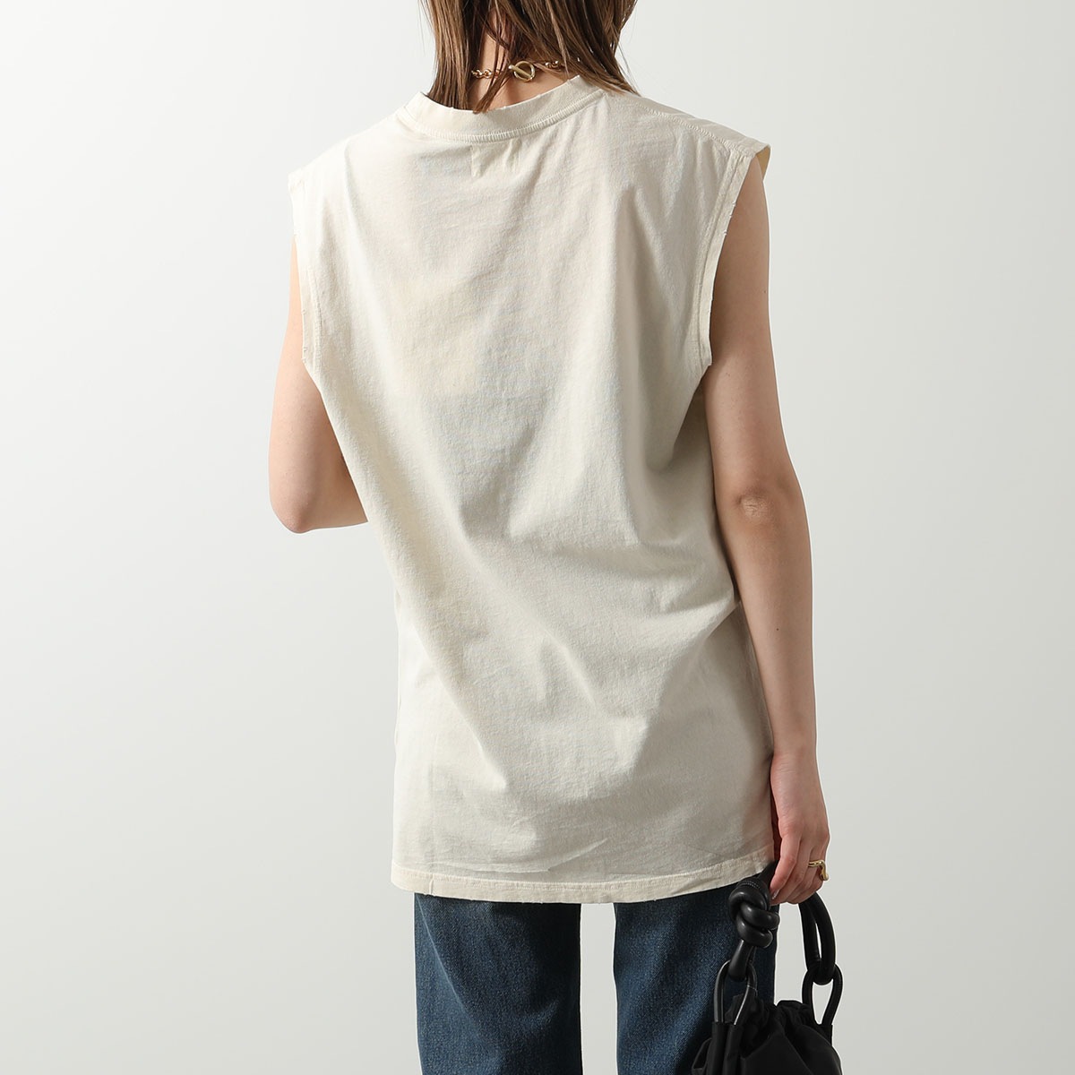 ISABEL MARANT イザベルマラン タンクトップ YVAN TS0088HB B1N09H レディース オーバーサイズ ノースリーブ ロゴT クルーネック 23EC/ECRU ISABEL MARANT イザベルマラン タンクトップ YVAN TS0088HB B1N09H レディース オーバーサイズ ノースリーブ ロゴT クルーネック 23EC/ECRU