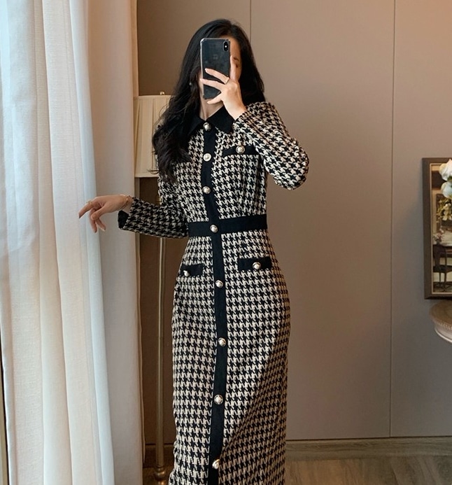 千鳥柄ワンピ 長袖ニットワンピース エレガントコーデ タイトワンピースドレス スカート ワンピース ニットソー プルオーバー オールインワン ロングスカート タイトスカート ニットスカート 膝下 千鳥柄ワンピ 長袖ニットワンピース エレガントコーデ タイトワンピースドレス スカート ワンピース ニットソー プルオーバー オールインワン ロングスカート タイトスカート ニットスカート 膝下