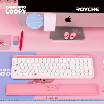 韓国限定 ルーピー ワイヤレスキーボード ZANMANGLOOPY ZANMANG LOOPY☆[正規品]Wireless Keyboard ハングル キーボード