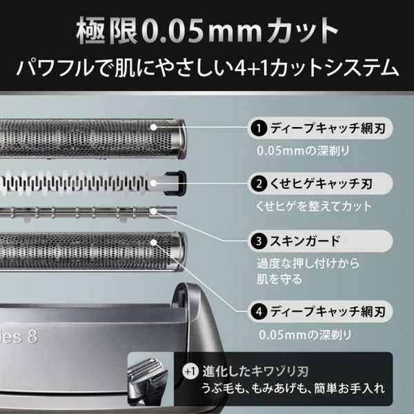 電気シェーバー ブラウン 電動 髭剃り メンズシェーバー 3枚刃 シェーバーケース 自動洗浄器付きモデル BRAUN シリーズ8 8563CC 電気シェーバー ブラウン 電動 髭剃り メンズシェーバー 3枚刃 シェーバーケース 自動洗浄器付きモデル BRAUN シリーズ8 8563CC