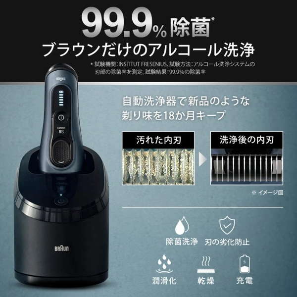電気シェーバー ブラウン 電動 髭剃り メンズシェーバー 3枚刃 シェーバーケース 自動洗浄器付きモデル BRAUN シリーズ8 8563CC 電気シェーバー ブラウン 電動 髭剃り メンズシェーバー 3枚刃 シェーバーケース 自動洗浄器付きモデル BRAUN シリーズ8 8563CC