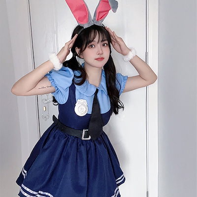 COSONSEN ズートピア ジュディコスプレ衣装 M ディズニー ズートピア Zootopia Judy Hopps ジュディ・ホップス