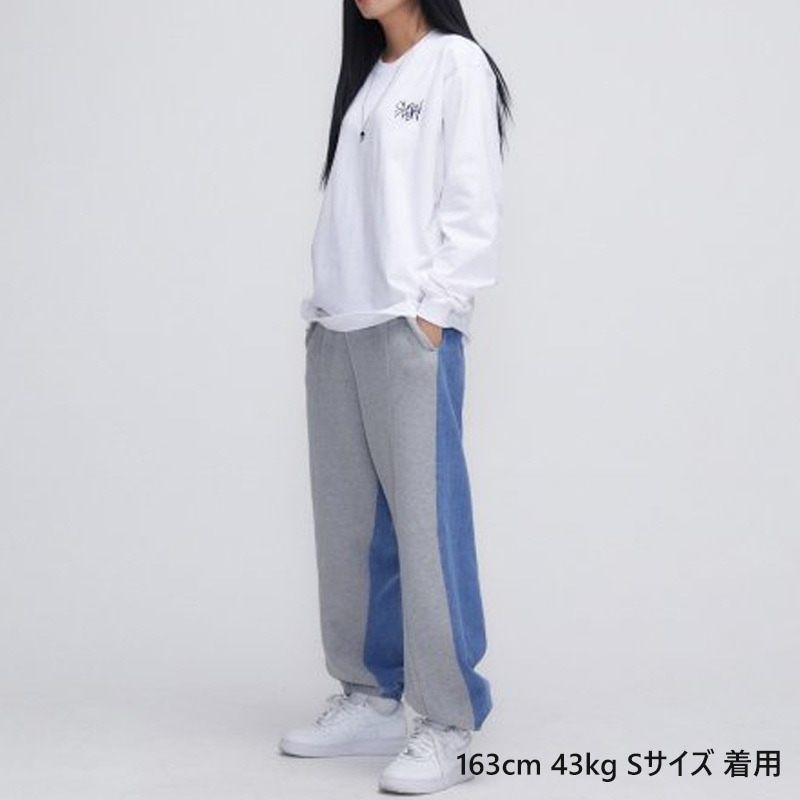 テテ着用●SLOW RECORD HOUSE●ASURA DENIM SWEAT PANT 男女兼用 SLOW RECORD HOUSE】ASURA DENIM SWEAT PANTS ☆ BTS テテ着用