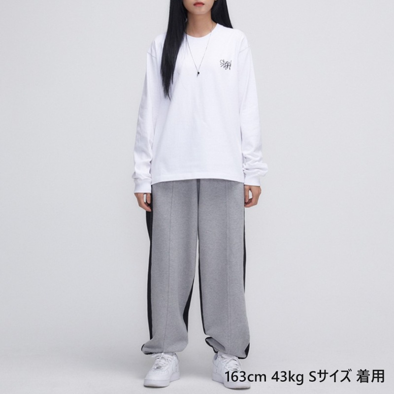 テテ着用●SLOW RECORD HOUSE●ASURA DENIM SWEAT PANT 男女兼用 SLOW RECORD HOUSE☆ASURA Denim Sweat Pants (SLOW RECORD
