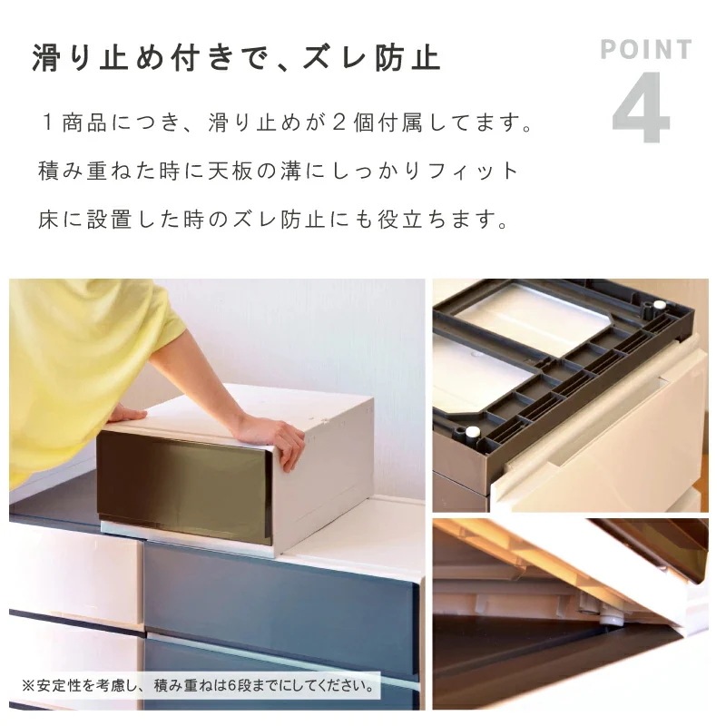 リップス彩355 収納ケース プラスチック 引き出し 製 幅35cm 奥行45cm 5段 ほこりの入りにくい壁タイプ 不透明タイプ クローゼット 押入れ 衣類収納 衣装ケース ＰＰ