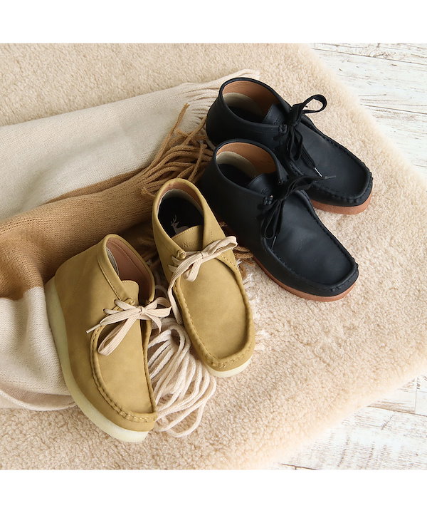 Qoo10] モカシンシューズ レディース 黒 ハイカ