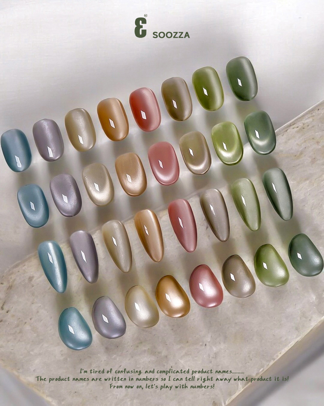 [SOOZZA] No.3 マグネットジェル [8色セット] 秋の豊かさを閉じ込めた温かみのあるカラー