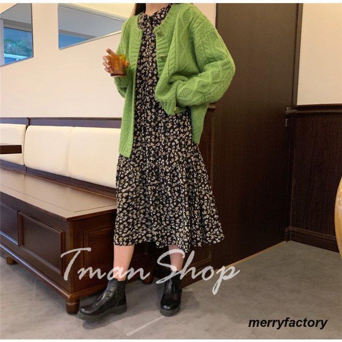 ニットカーディガン 厚手 コート アウター カーディガン レディース トップス ショート丈 長袖 ウール混 カシミアタッチ ケーブル編み ニット ゆったり