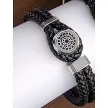 レザーロープブレスレットステンレススチールバックルブレスレット織りレザーブレスレットWanjiaステンレススチールレザーブレスレット レザーロープブレスレットステンレススチールバックルブレスレット織りレザーブレスレットWanjiaステンレススチールレザーブレスレット