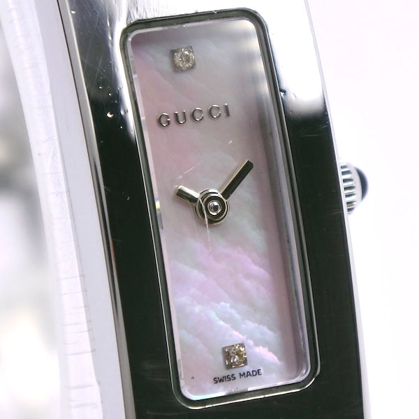 稼働品 GUCCI 2Pダイヤ付き腕時計 3900L 楽天市場】グッチ GUCCI レディース 腕時計 3900L 2Pダイヤ