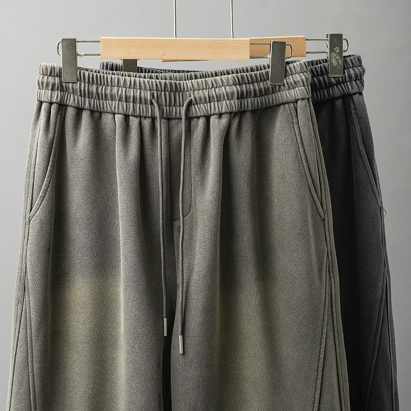 アメリカンヘビーインダストリー ウォッシュ加工 ダメージ加工 カジュアルパンツ メンズ 春秋スタイル ルーズストレート スプライシング オーバーオール ヘビースポーツパンツ アメリカンヘビーインダストリー ウォッシュ加工 ダメージ加工 カジュアルパンツ メンズ 春秋スタイル ルーズストレート スプライシング オーバーオール ヘビースポーツパンツ