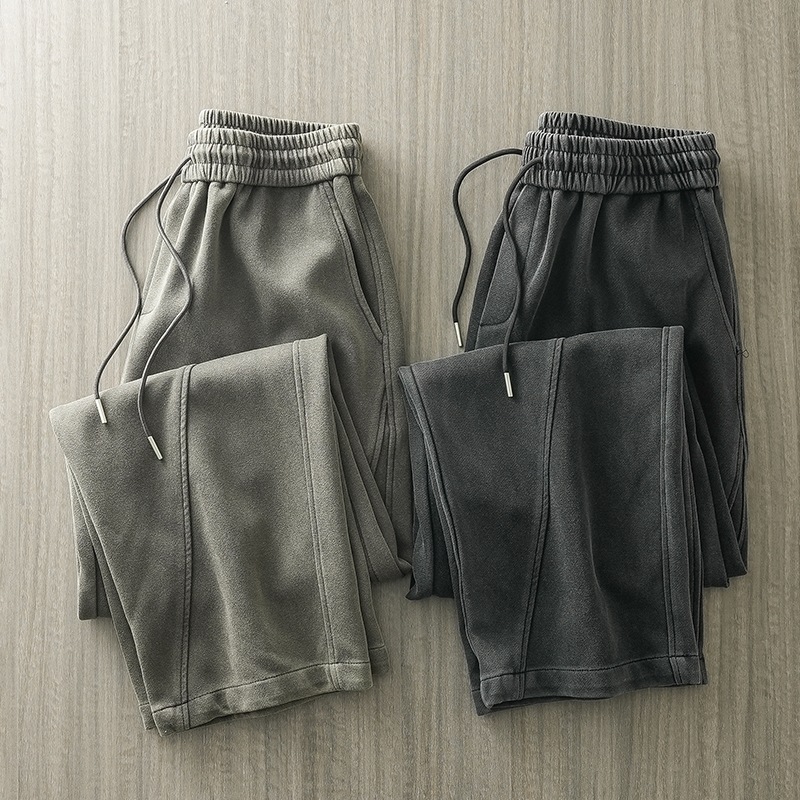 アメリカンヘビーインダストリー ウォッシュ加工 ダメージ加工 カジュアルパンツ メンズ 春秋スタイル ルーズストレート スプライシング オーバーオール ヘビースポーツパンツ アメリカンヘビーインダストリー ウォッシュ加工 ダメージ加工 カジュアルパンツ メンズ 春秋スタイル ルーズストレート スプライシング オーバーオール ヘビースポーツパンツ