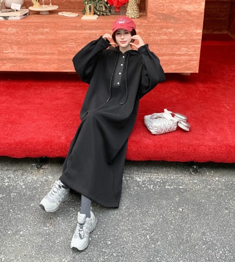 新品入荷 ロングワンピース 長袖 ゆったり シンプル カジュアル フード付き お出かけ レディース【大きいサイズ レディース 春夏 結婚式 きれいめ タイト フォーマル 大人 上品 チュニック one 新品入荷 ロングワンピース 長袖 ゆったり シンプル カジュアル フード付き お出かけ レディース【大きいサイズ レディース 春夏 結婚式 きれいめ タイト フォーマル 大人 上品 チュニック one