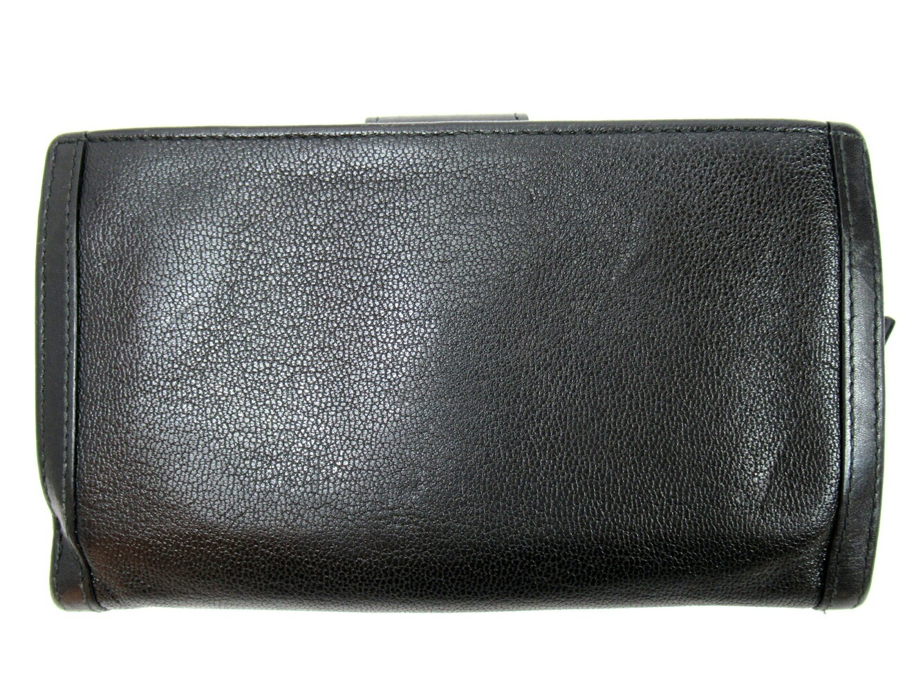 長財布 ラウンドファスナー ドッピオトンド ブラック 中古