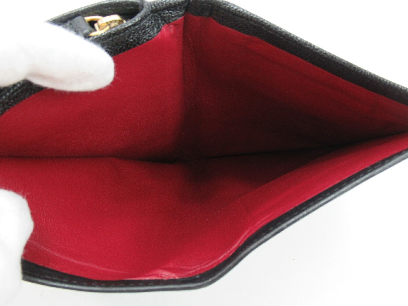 長財布 ラウンドファスナー ドッピオトンド ブラック 中古