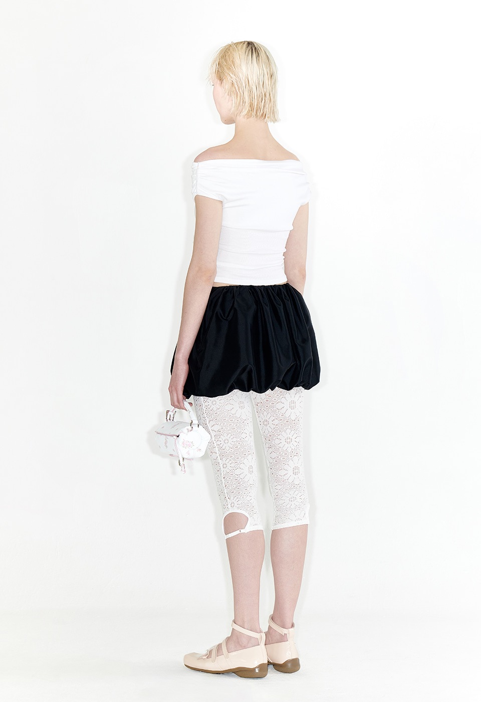 OPEN Yy】 FLORAL LACE LEGGINGS : IVORY レギンス