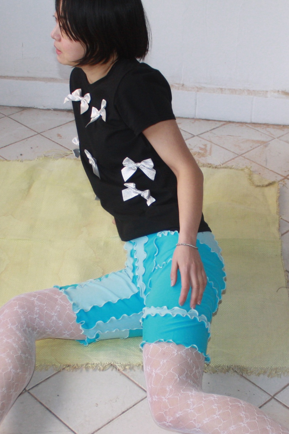 shalom〜♬CANDY RIBBONS TEE / black SHALOM】CANDY RIBBONS TEE (Black)