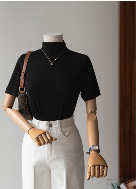 ハイネックトップス 半袖シャツ トップス カットソー プルオーバー 袖あり 半袖 5分袖 ハイネック スリム ストレート Iライン スマート かわいい 大人可愛い きれいめ シンプル カジュアル 大人 ハイネックトップス 半袖シャツ トップス カットソー プルオーバー 袖あり 半袖 5分袖 ハイネック スリム ストレート Iライン スマート かわいい 大人可愛い きれいめ シンプル カジュアル 大人