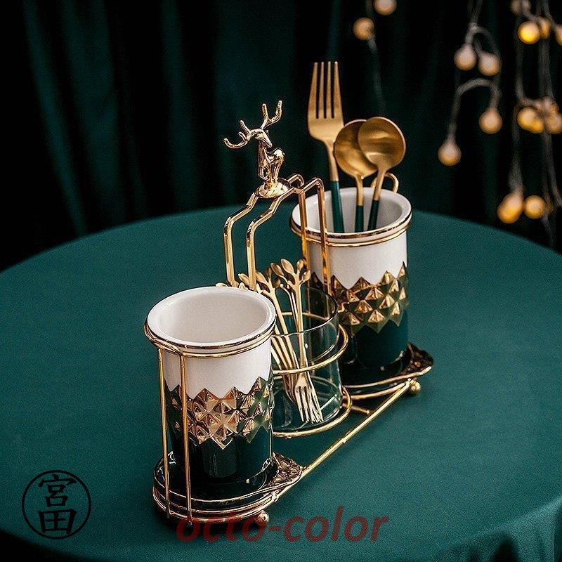 日用雑貨 カトラリー キッチン雑貨 キッチン用品 フォーク スプーン 箸 カトラリー入れ 円柱 トレーつき 高見え テーブルコーディネート グリーン アフリカンスクエアー &frasl; オリーブ木製食器・キッチン用品 日用雑貨