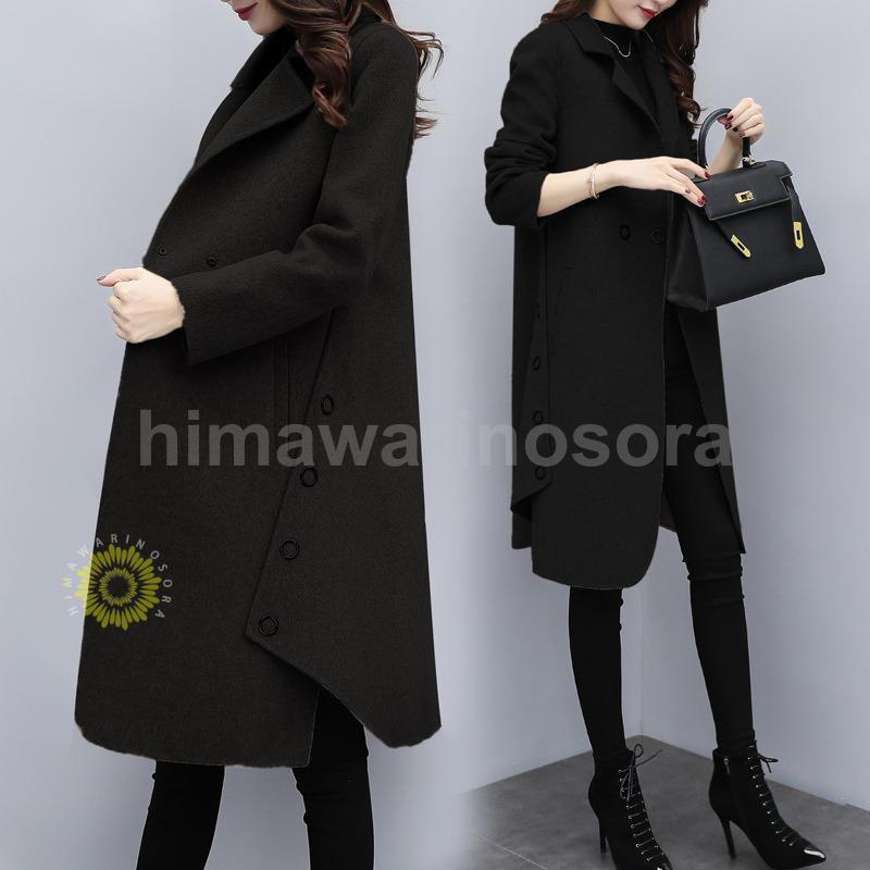 目玉商品 超人気 チェスターコート レディース 秋冬 厚手 ロングコート ラシャコート トレンチスーツオーバー ゆったりアウター 韓国風 オシャレ通勤 大人 着痩せ