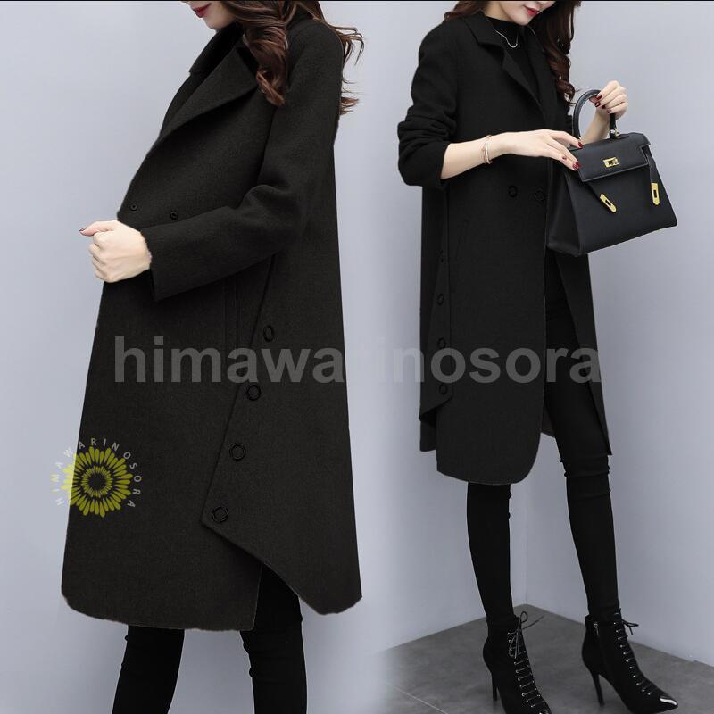 目玉商品 超人気 チェスターコート レディース 秋冬 厚手 ロングコート ラシャコート トレンチスーツオーバー ゆったりアウター 韓国風 オシャレ通勤 大人 着痩せ