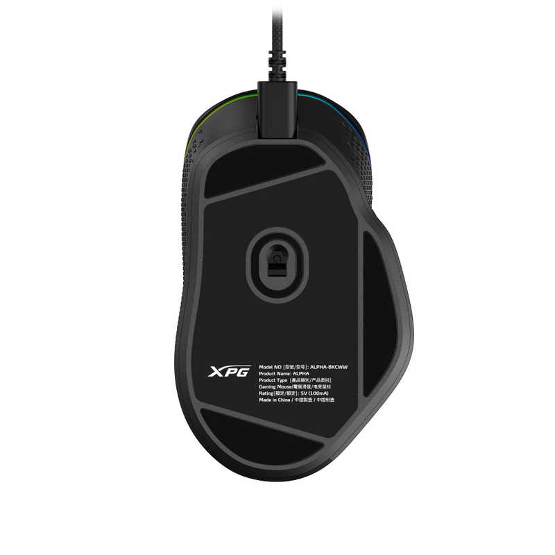 ADATA　XPG ALPHA ブラック [光学式 /有線 /6ボタン /USB (Type-C)]　ALPHA-BKCWW