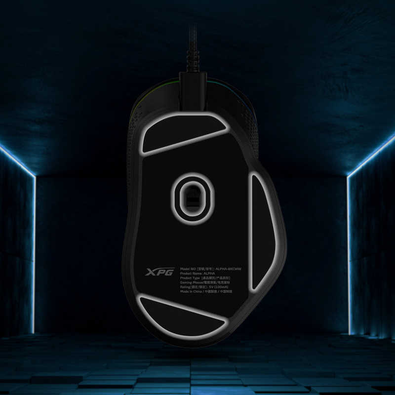 ADATA　XPG ALPHA ブラック [光学式 /有線 /6ボタン /USB (Type-C)]　ALPHA-BKCWW