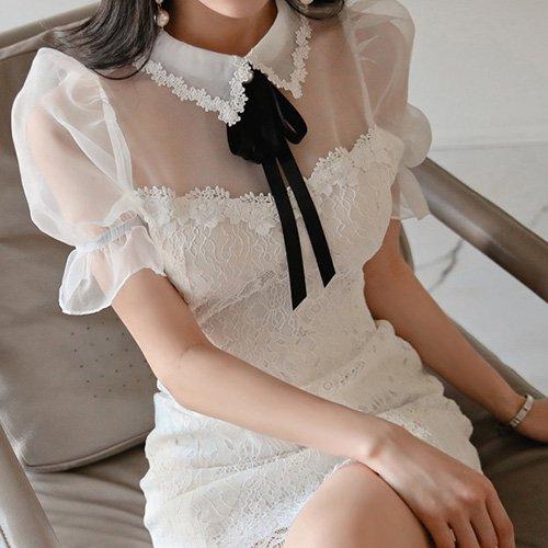 キャバドレス ナイトドレス ミニドレス ベアワンピ タイト ワンピース 半袖 バルーン袖 フラワーレース 刺繍 アイラッシュレース レディース ホワイト グラシア キャバドレス ナイトドレス ミニドレス ベアワンピ タイト ワンピース 半袖 バルーン袖 フラワーレース 刺繍 アイラッシュレース レディース ホワイト グラシア