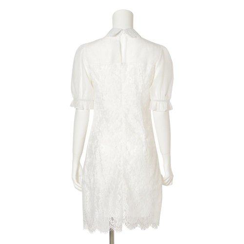 キャバドレス ナイトドレス ミニドレス ベアワンピ タイト ワンピース 半袖 バルーン袖 フラワーレース 刺繍 アイラッシュレース レディース ホワイト グラシア キャバドレス ナイトドレス ミニドレス ベアワンピ タイト ワンピース 半袖 バルーン袖 フラワーレース 刺繍 アイラッシュレース レディース ホワイト グラシア