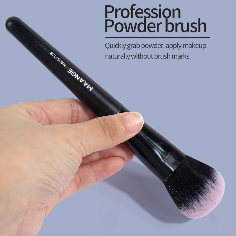 Maange-女性用のプロのメイクブラシ,パウダー,アイシャドウ,ファンデーション,チーク,ブレンド,美容ツール,20個