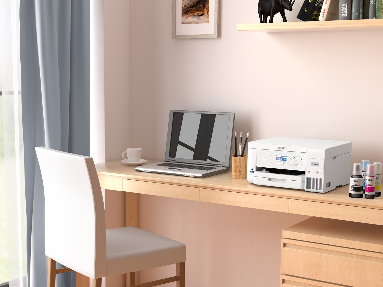 エプソン エコタンク搭載モデル A4カラーインクジェット複合機　4色 EWM634T