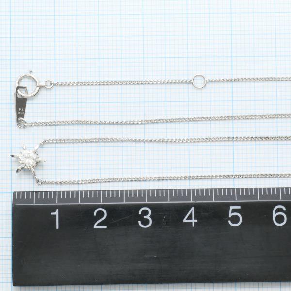PT850 プラチナ ネックレス ダイヤ 0.32 SI2 鑑定書 約41cm ジュエリー 中古