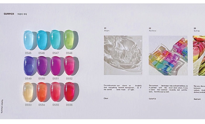 [DVOK] 【For Seasons Syrup gel 】【SUMMER なつ 】12色-セット / 季節の色彩を映した類のシロップコレクション