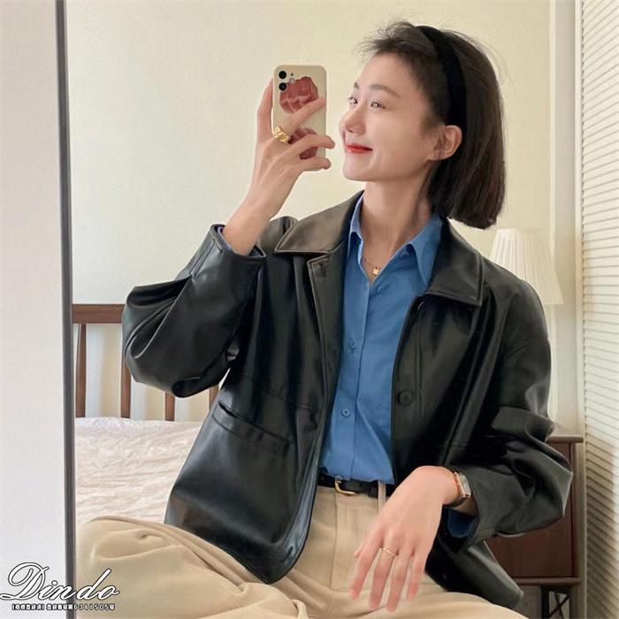 ジャケット レディース 本革 ラム革 羊革 ライダース 革ジャケット アウター 春 秋 冬