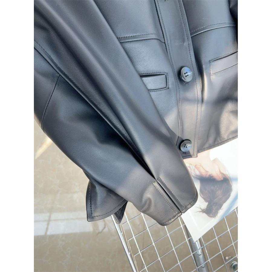 ジャケット レディース 本革 ラム革 羊革 ライダース 革ジャケット アウター 春 秋 冬