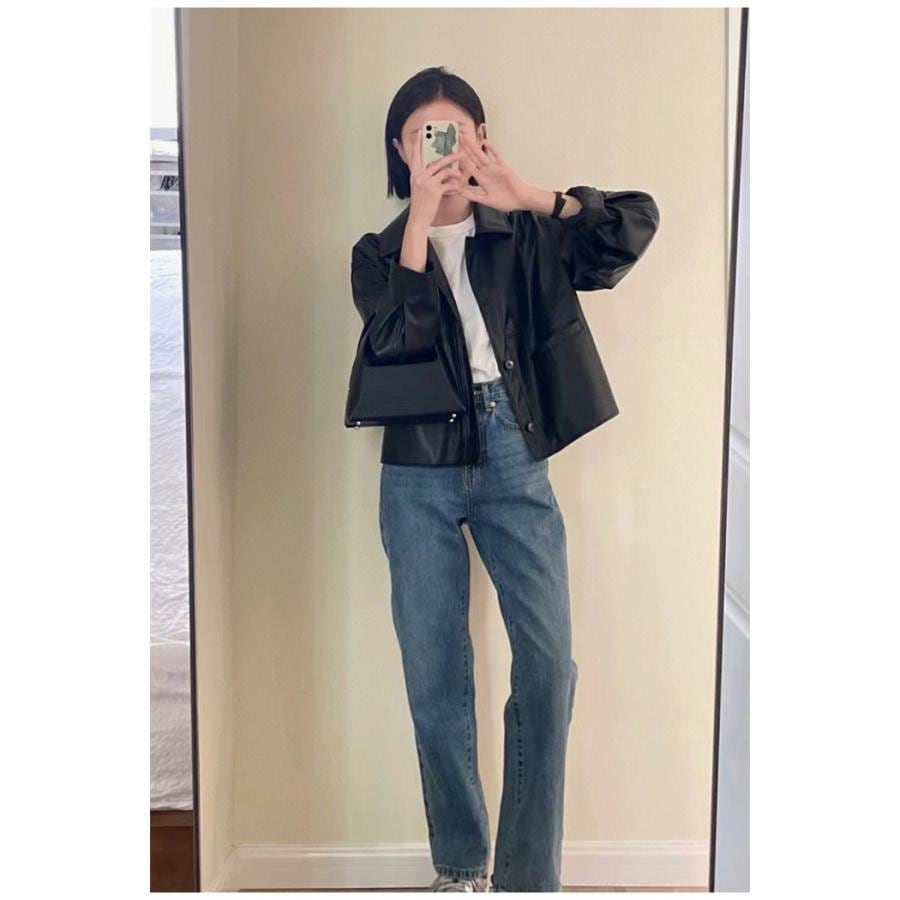 ジャケット レディース 本革 ラム革 羊革 ライダース 革ジャケット アウター 春 秋 冬